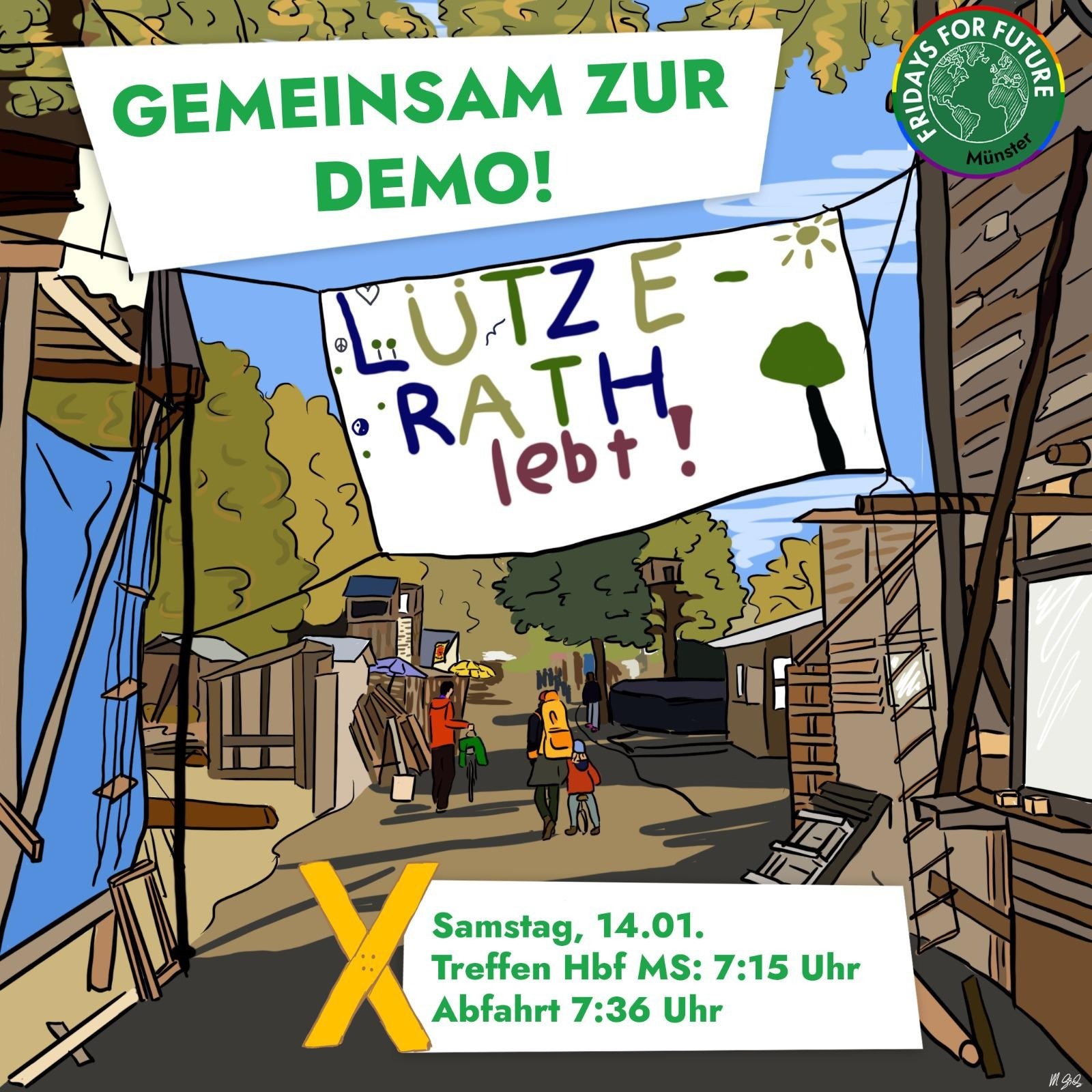 Gemeinsam zur Demo