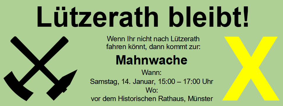 Lützerath bleibt!