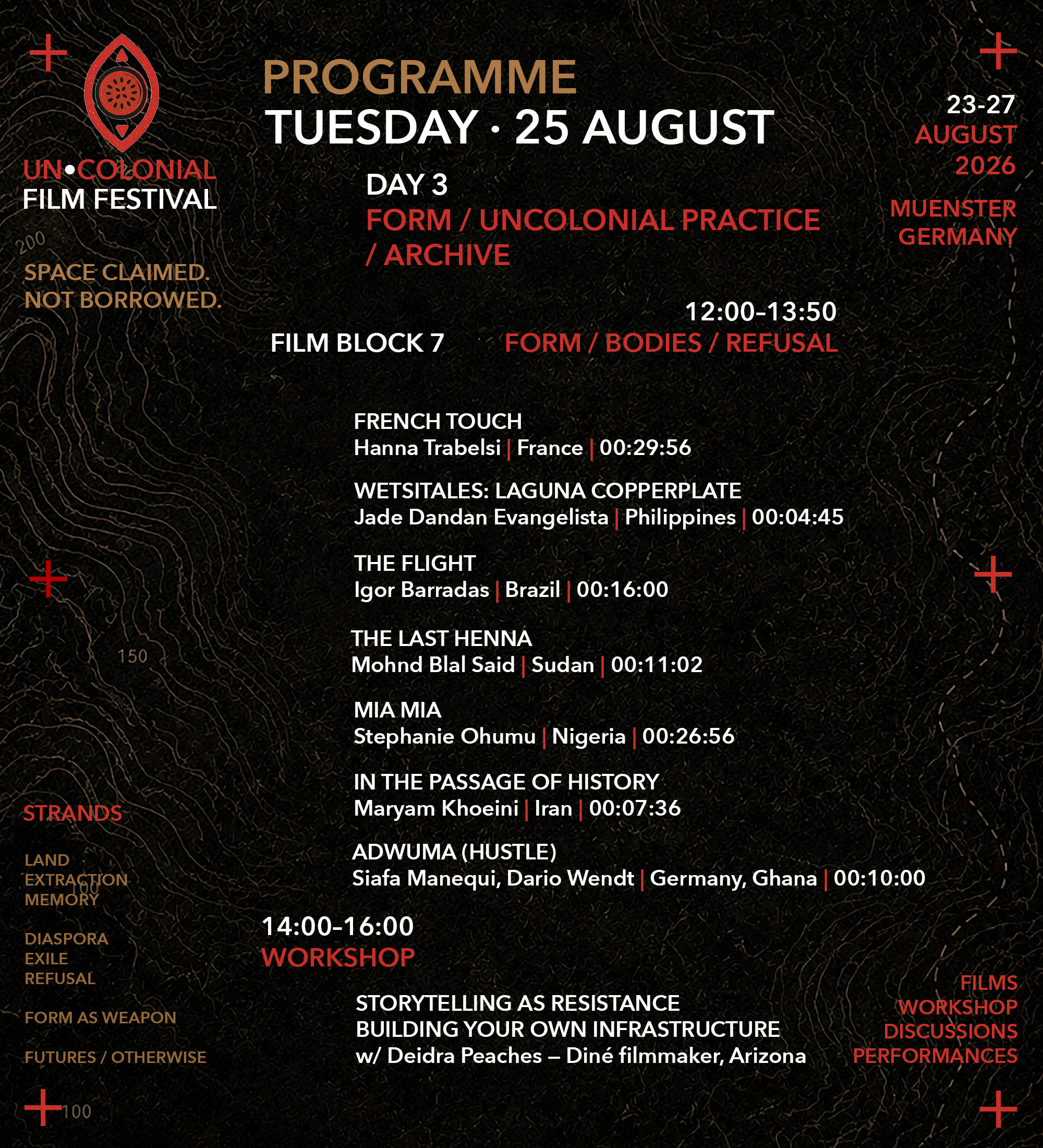Festival schedule Day 3 -1
