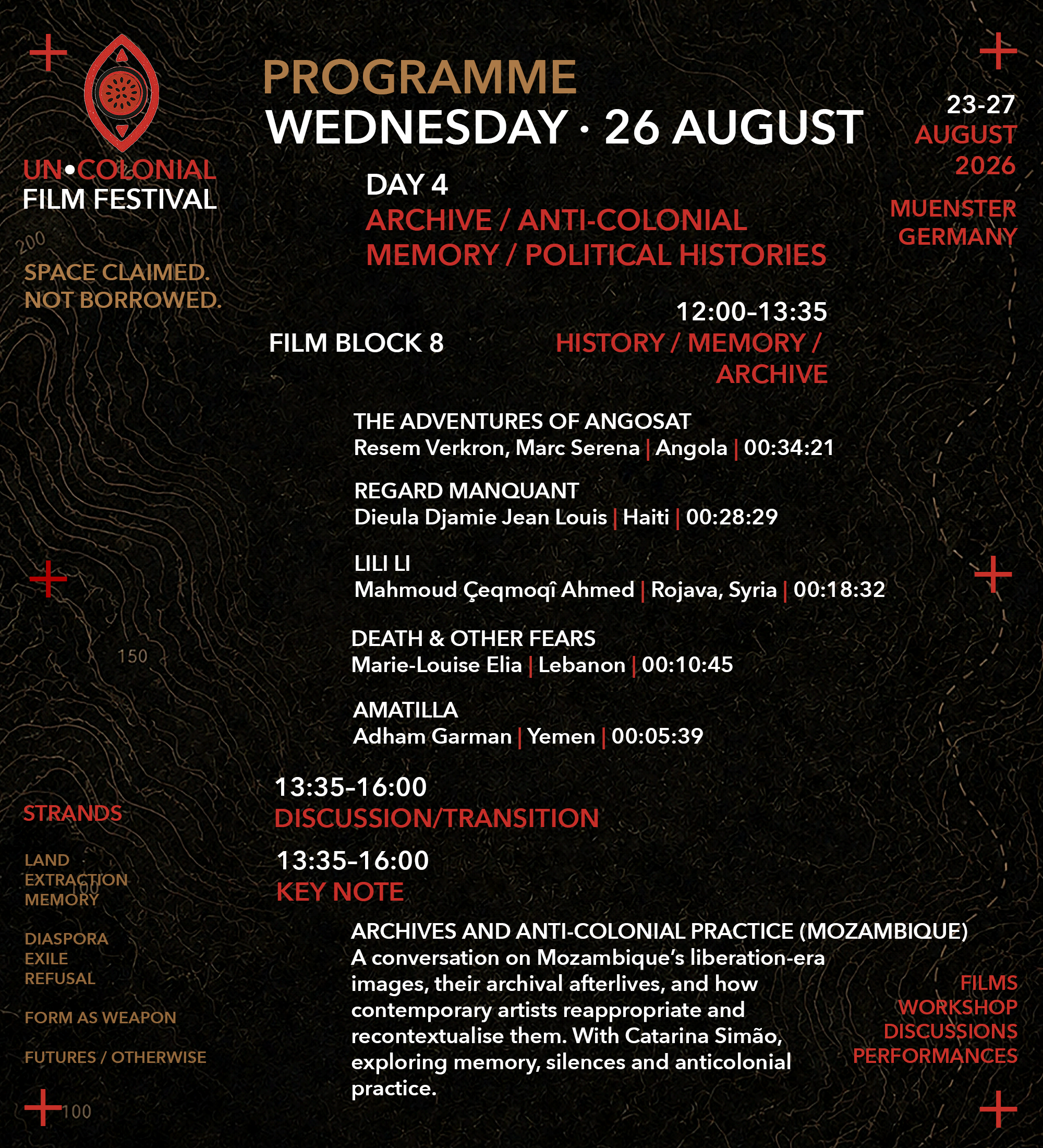 Festival schedule Day 4 -1