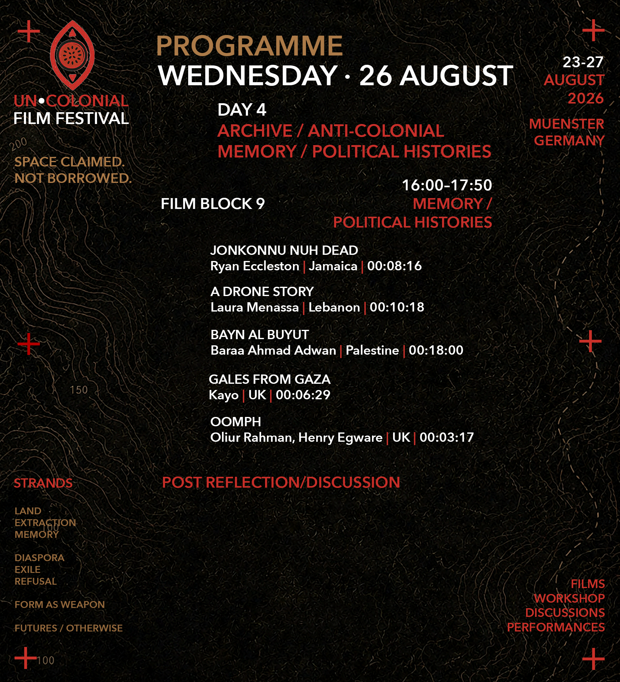 Festival schedule Day 4 -2