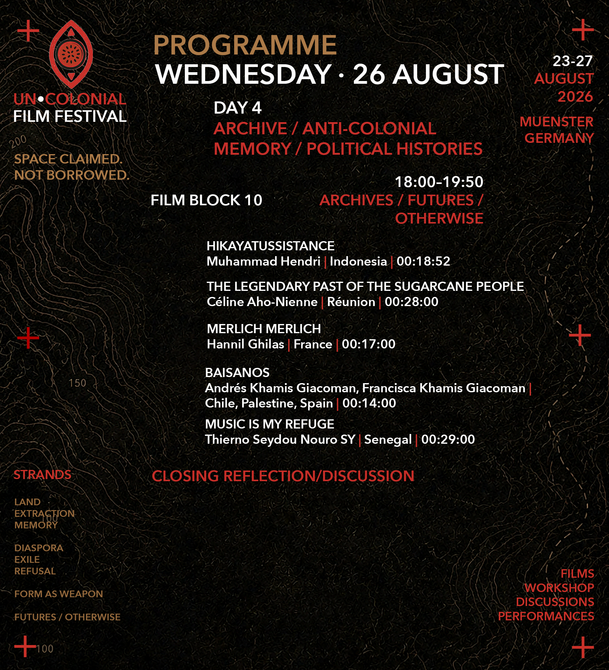 Festival schedule Day 4 -3