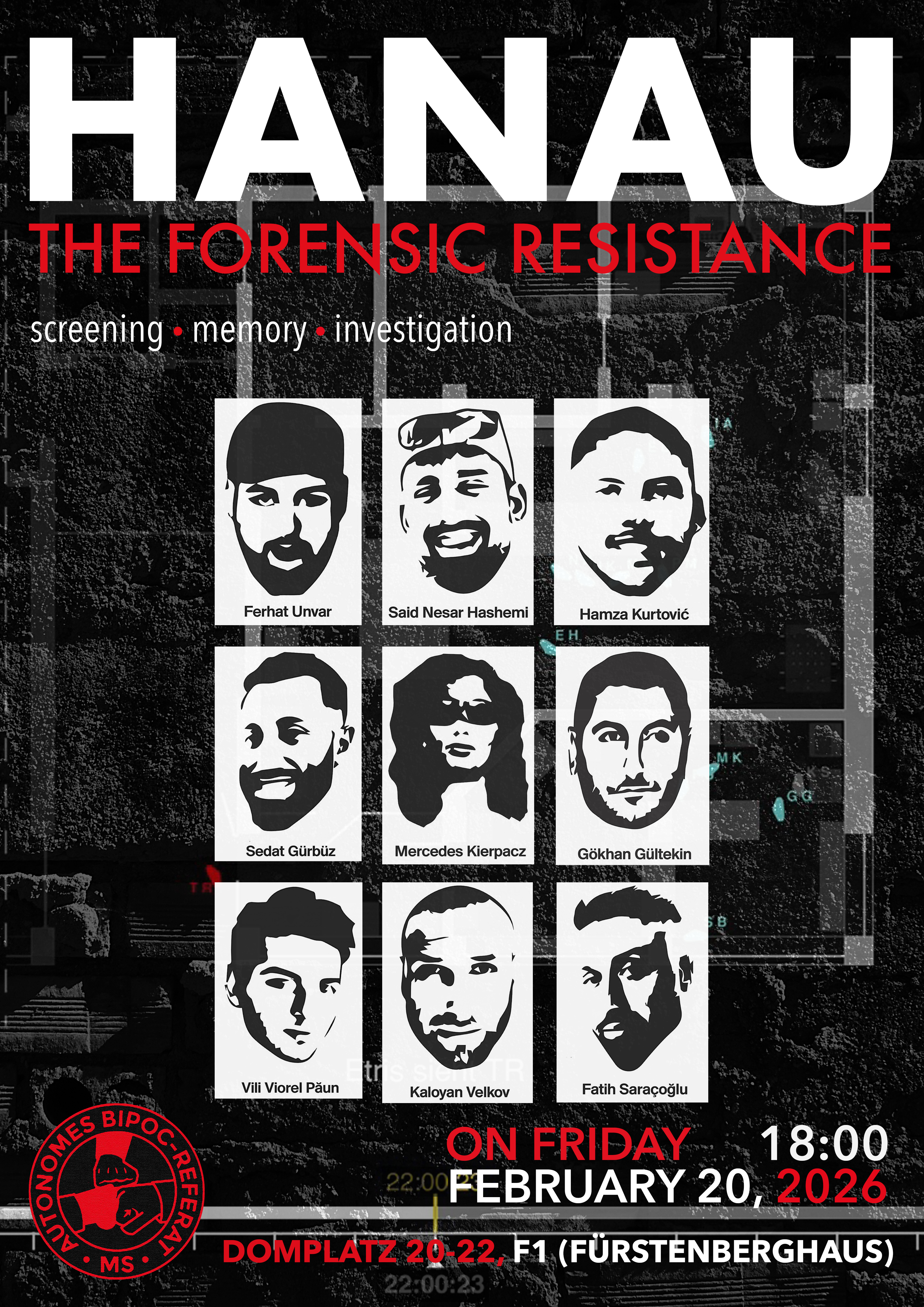 HANAU: The Forensic Resistance (poster)