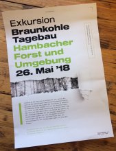 Poster Exkursion Braunkohletagebau - Hambacher Forst und Umgebung