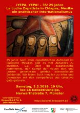 Plakat 25 Jahre Zapatistas