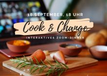 Cook & Change - Interaktives Zoom-Dinner