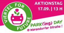 Viertel For Future - Park(ing) Day @Warendorfer Straße - Aktionstag 17.09. | 13:00 Uhr