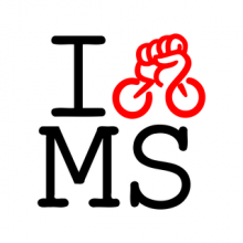 Schriftzug: I Fahrrad-emoji MS