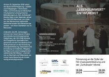 Flyer "Als 'lebensunwert' entwürdigt" 