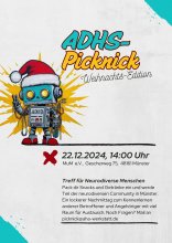 ADHS-Picknick am 22.12.24, 14:00 Uhr, MuM Münster, Gescherweg 75