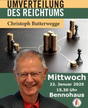 Christoph Butterwegge kommt am 22.01.25 nach Münster.