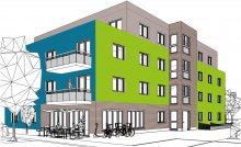 Geplantes Wohnhaus des Wohnprojekts Drubbel e.V.