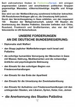 Forderungen Bundesregierung