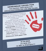 Weibliche Genitalverstümmelung (FGM) ist ein weltweites Problem – auch mitten in unserer Gesellschaft.   