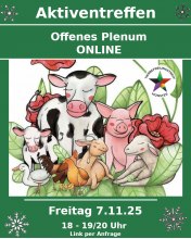 süße Tiere die werbung fürs online plenum machen