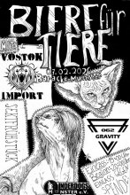 Biere für Tiere Konzert Baracke Flyer