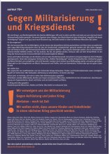 Über 70 kriegsdienstverweigerung
