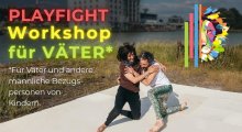 Playfight Workshop für Väter* und sich männlich verortende Menschen in der Fürsorgearbeit mit Kindern.
