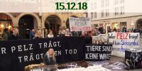 Aktive gegen Pelz vor Escada in Münster