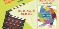 Plakat "Homo Communis - Wir für Alle" EIn Recht auf Gemeinwohl