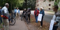 Foto: Münster Tube. Kritische Kriegerdenkmäler-Promenaden-Radtour mit Hugo Elkemann