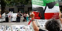 Kundgebung Iransolidarität Frau, Leben, Freiheit