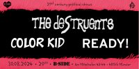 Sharepic zum Konzert am 30.08.2024 in der B-Side am Hafen in Münster mit den Bands "The Destruents", "Color Kid" und "Ready!"