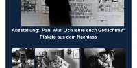 Ausstellungsplakat: Paul Wulf vor seiner Ausstellung