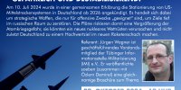 Online Vortrag: Frieden schaffen mit Offensivwaffen? Mittelstreckenwaffen in Deutschland – gefährlich und destabilisierend!