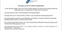 Für Frieden und Abrüstung