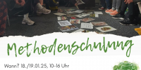 Werbung für die Methodenschulung in Form eines Fotos von der Schulung und allen wichtigen Informationen die sich auch im Text befinden.