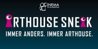 Logo der Sneak: Arthouse Sneak. Immer anders. Immer Arthouse.