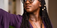 Die ghanaische  Schriftstellerin Ivana Akotowaa Ofori