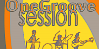 Flyer zur One Groove Session. Oben links: Datum der Veranstaltung, 11. September 2025, 19-22 Uhr. Oben rechts: Herzlogo der B-Side und die Adresse: Am Mittelhafen 42. Mittig: der Titel One Groove Session, groovige Impro-Jam-Session und ein Bild von drei Strichmännchen, die Trommeln, Schlagzeug und Bass spielen. Unten steht die Anmerkung Bass, Gitarre, Drum vorhanden, andere Instrumente mitbringen. Eintritt frei, um Spenden wird gebeten