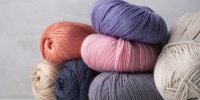 Bunte Wollknäuel