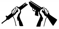 Zerbrochenes Gewehr