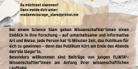 science slam, wissenschaft, gleichstellung, alleinerziehend, madame courage, slam, kultur, soli 