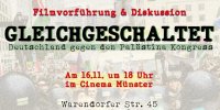 Filmplakat Gleichgeschaltet - Deutschland gegen den Palästina Kongress